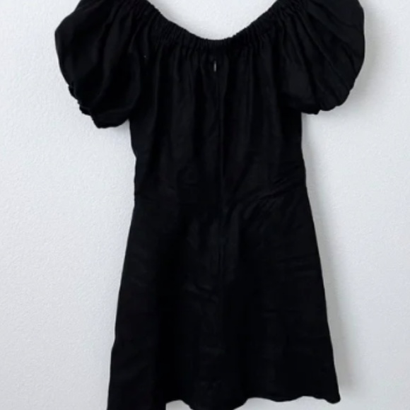Reformation Bowie Linen Dress in Black - size 2 - Picture 6 of 7